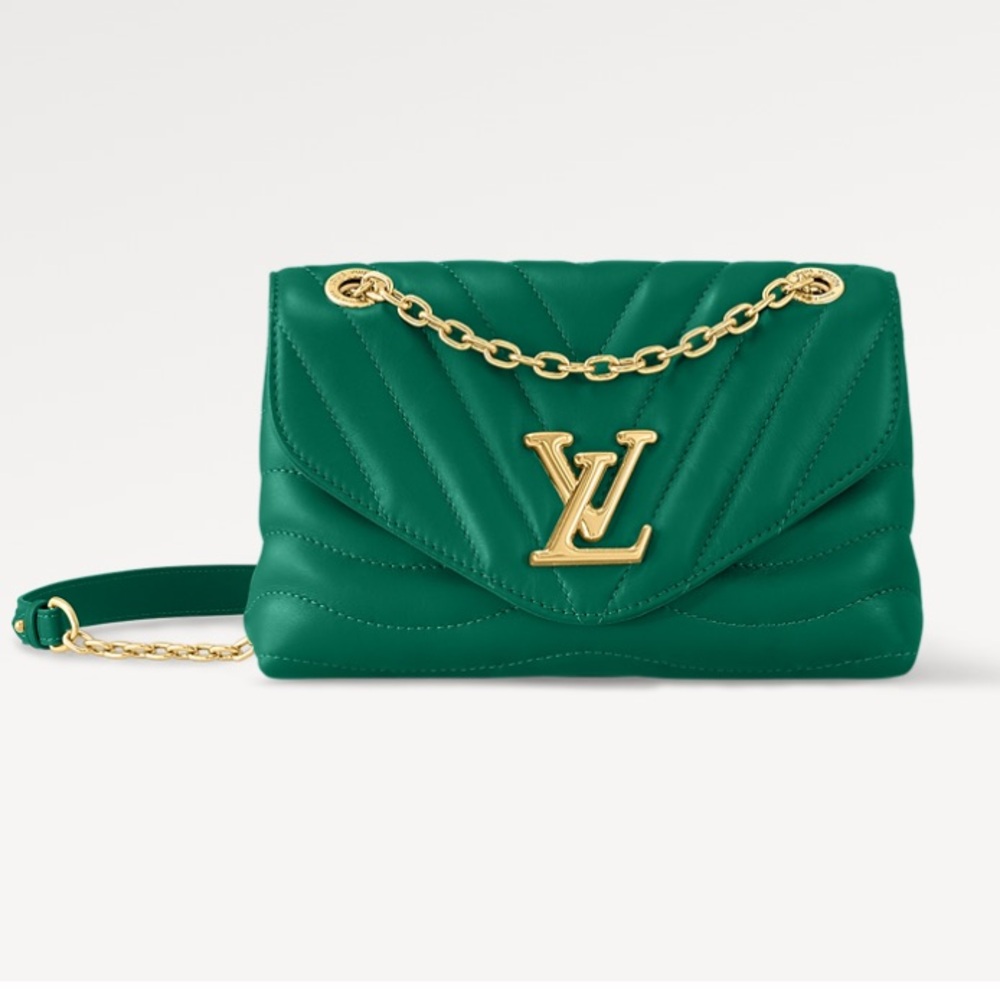 Louis Vuitton Green Calfskin New Wave Chain Bag MM in NM Emerald - Picture 10 of 10